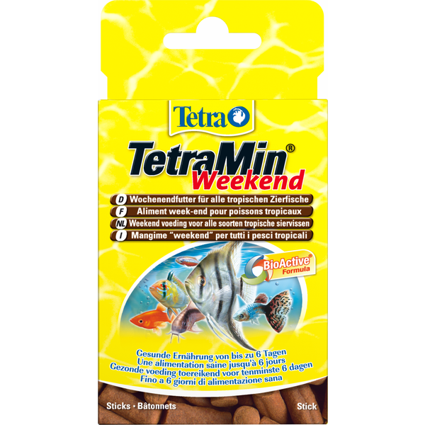 Afbeelding Tetra Tetramin Weekend Sticks - Vissenvoer - 20 stuks door Petsplace.nl