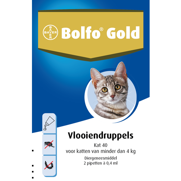Afbeelding Bolfo Gold - Kat 40 (tot 4kg) door Petsplace.nl