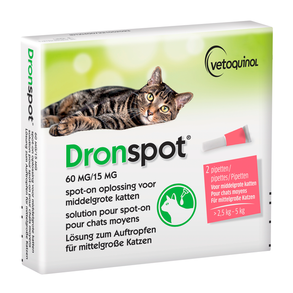 Afbeelding BA DRONSPOT 60/15MG 2 PIP 00000 door Petsplace.nl