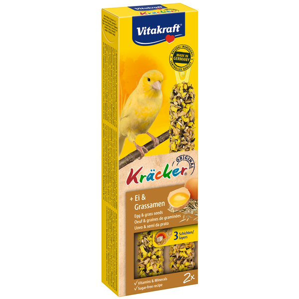 Vitakraft Kanarie Kracker 2 stuks - Vogelsnack - Ei