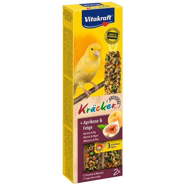 Afbeelding Vitakraft Kanarie Kracker 2 stuks - Vogelsnack - Fruit door Petsplace.nl