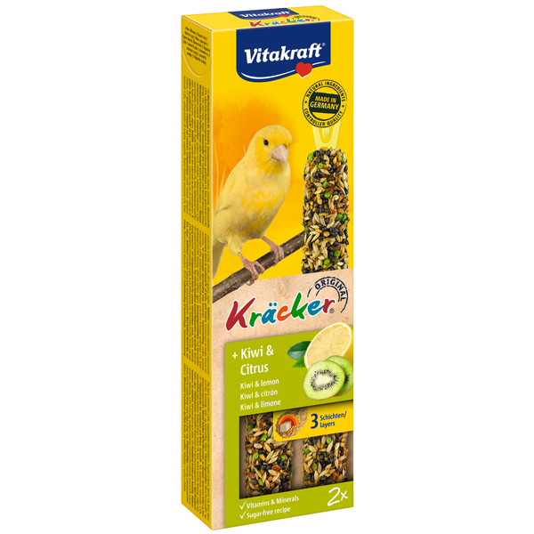 Vitakraft Kanarie Kracker 2 stuks - Vogelsnack - Kiwi