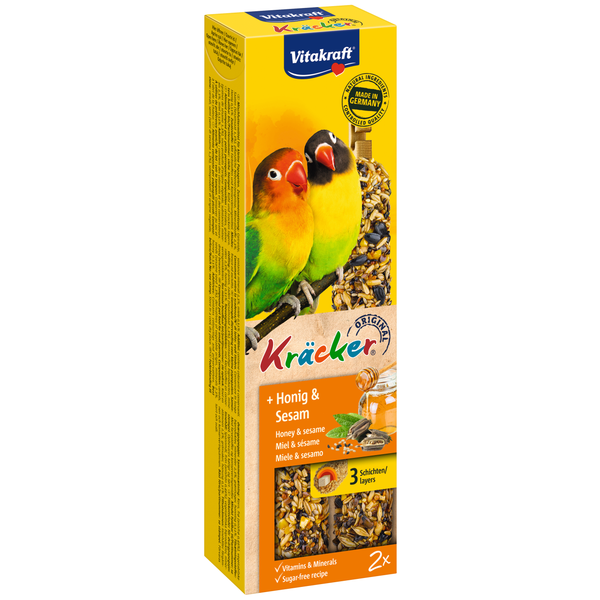 Vitakraft Agapornis Kracker 2 stuks - Vogelsnack - Honing