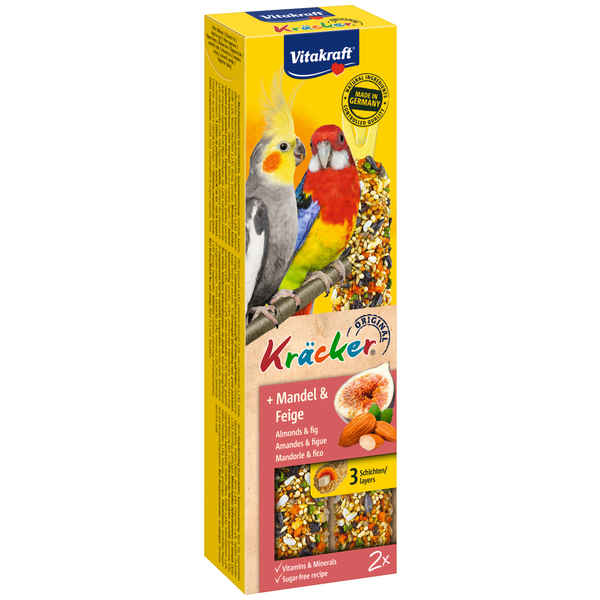 Vitakraft Valkparkiet Kracker 2 stuks - Vogelsnack - Fruit