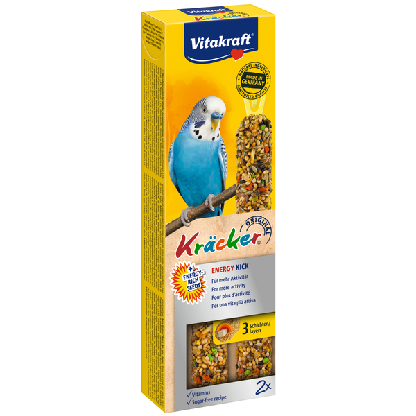 Afbeelding Vitakraft Parkiet Kracker 2 stuks - Vogelsnack - Energie door Petsplace.nl