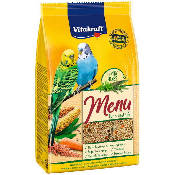 Afbeelding Vitakraft Parkieten Premium Menu - Vogelvoer - 1 kg door Petsplace.nl