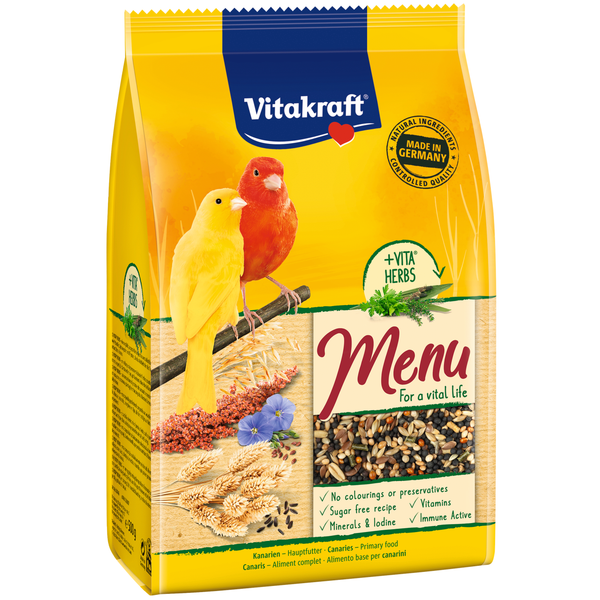 Afbeelding Vitakraft Kanarie Premium Menu - Vogelvoer - 500 g door Petsplace.nl