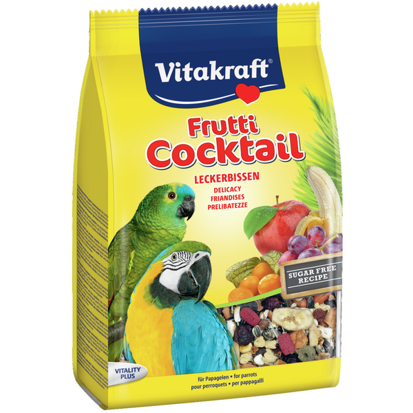 Afbeelding Vitakraft Cocktail Frutti Papegaai/Ara - Vogelsnack - 250 g door Petsplace.nl