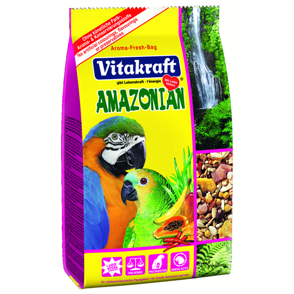 Afbeelding Vitakraft Amazonian Papegaaienvoer - Vogelvoer - 750 g door Petsplace.nl