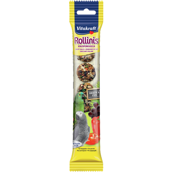 Afbeelding Vitakraft Rollinis Papegaai - Vogelsnack - 48 g door Petsplace.nl