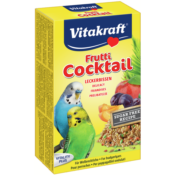 Afbeelding Vitakraft Parkiet Fruit-Cocktail - Vogelsnack - 200 g door Petsplace.nl