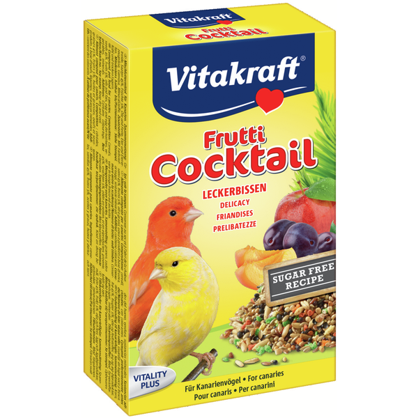 Afbeelding Vitakraft Kanarie Fruit-Cocktail - Vogelsnack - 200 g door Petsplace.nl