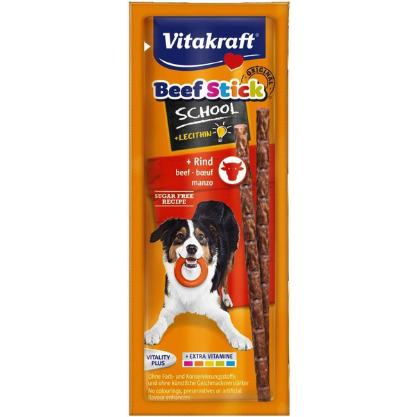 Afbeelding Vitakraft Beef-Stick School Rund 10st Hondensnacks door Petsplace.nl