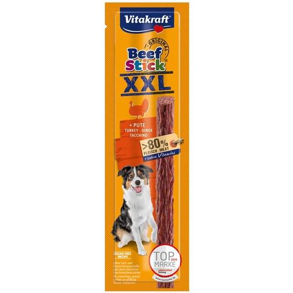 Afbeelding Vitakraft Beef-Stick XXL Kalkoen 1st Hondensnacks door Petsplace.nl