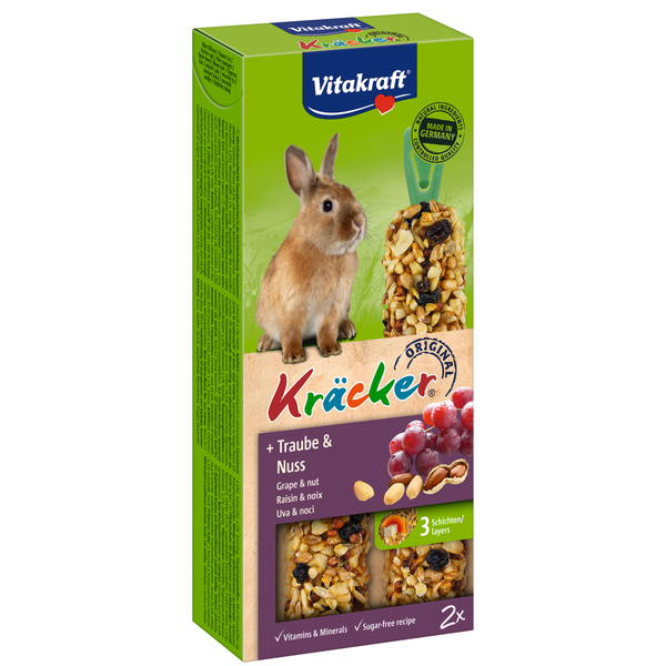 Afbeelding Vitakraft Konijn Kracker - Konijnensnack - Noten door Petsplace.nl