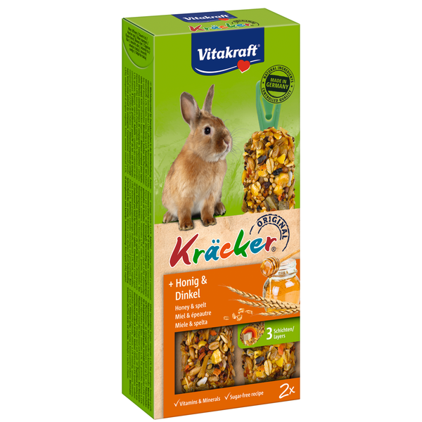 Afbeelding Vitakraft Konijn Kracker - Konijnensnack - Honing door Petsplace.nl