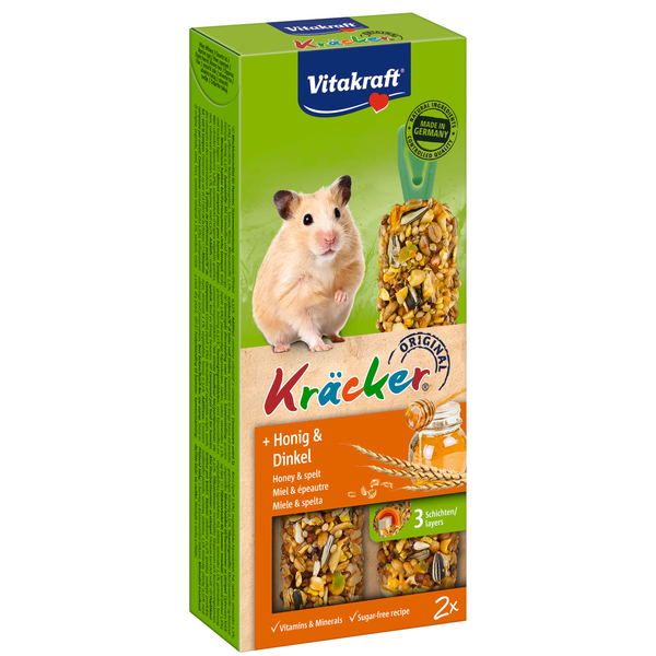 Vitakraft Hamster Kracker - Knaagdiersnack - Honing