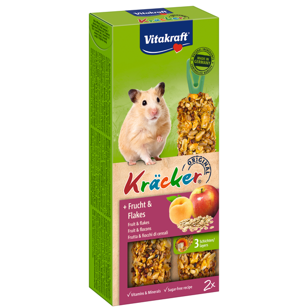 Afbeelding Vitakraft Hamster Kracker - Knaagdiersnack - Fruit door Petsplace.nl