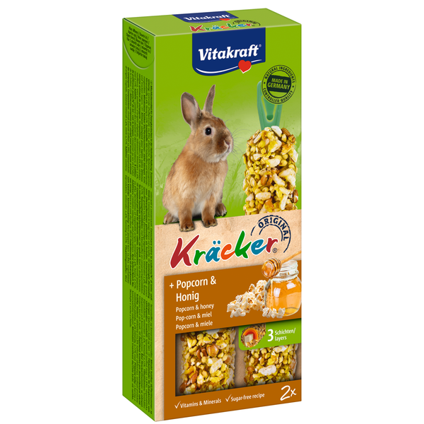 Afbeelding Vitakraft Konijn Kracker - Konijnensnack - Popcorn door Petsplace.nl