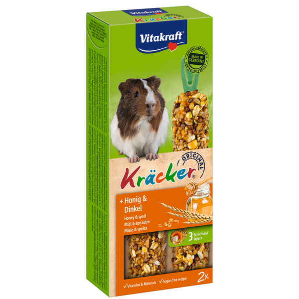 Afbeelding Vitakraft Cavia Kracker - Knaagdiersnack - Honing door Petsplace.nl