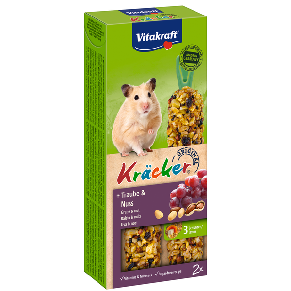 Afbeelding Vitakraft Hamster Kracker - Knaagdiersnack - Noten door Petsplace.nl