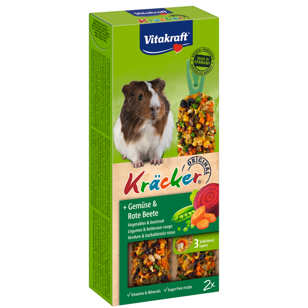 Vitakraft Cavia Kracker - Knaagdiersnack - Groenten