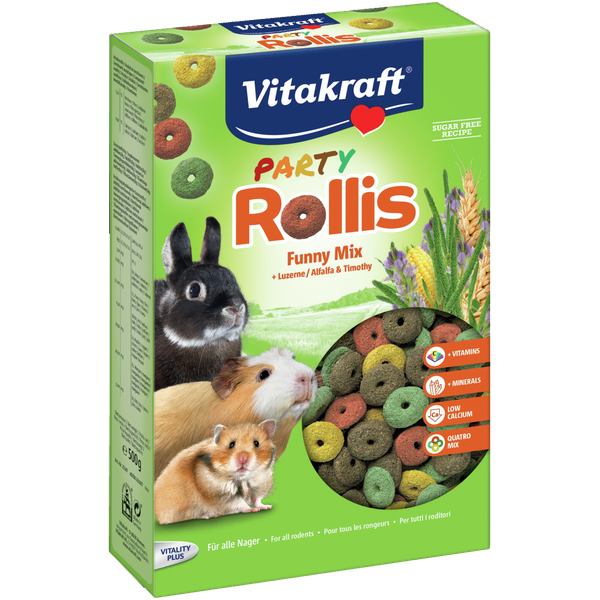 Afbeelding Vitakraft Rollis Party Knaagdiersnacks Rollis Party door Petsplace.nl