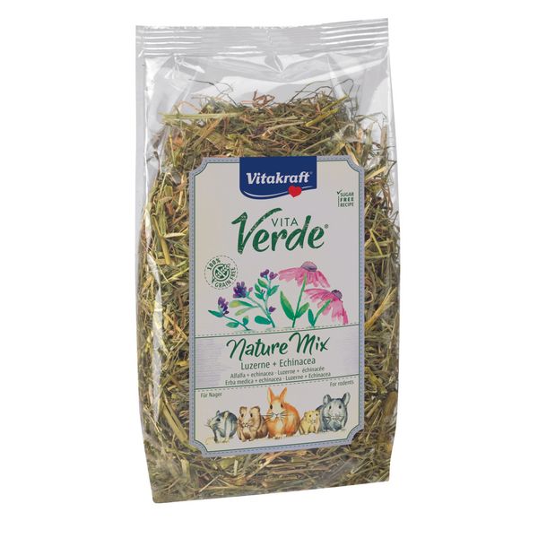 Afbeelding Vitakraft Vita-Verde Luzerne/Echinacea - Knaagdiersnack - 125 g door Petsplace.nl
