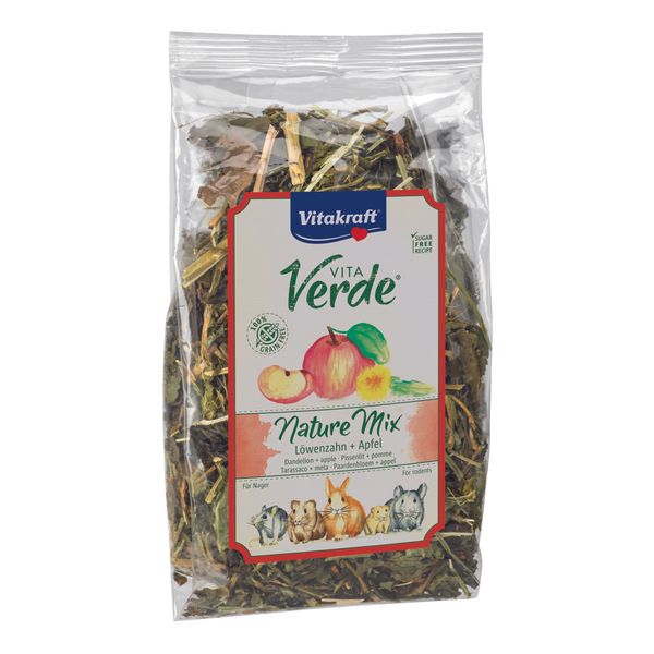Afbeelding Vitakraft Vita-Verde Paardenbloem/Appel - Knaagdiersnack - 80 g door Petsplace.nl