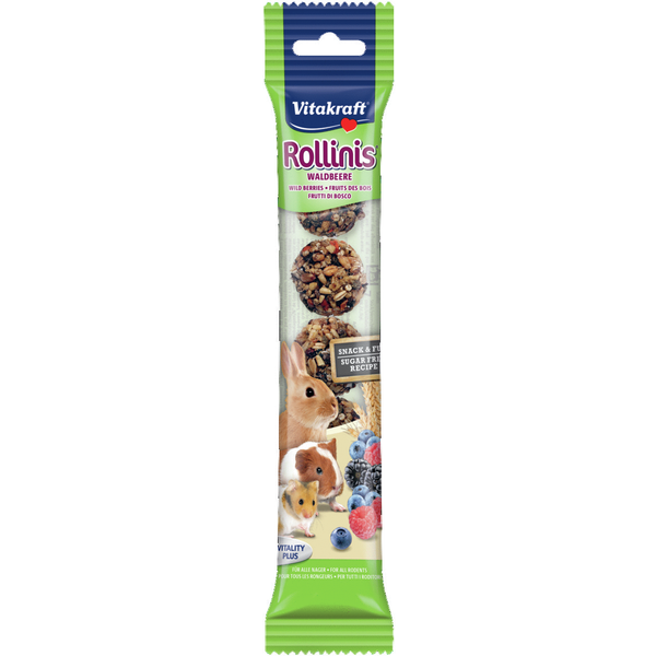 Vitakraft Rollinis Bosvrucht - Konijnensnack - 48 g