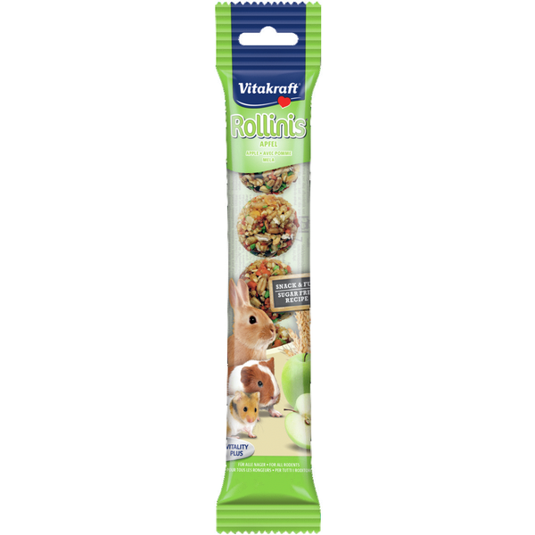 Afbeelding Vitakraft Rollinis Appel - Knaagdiersnack - 48 g door Petsplace.nl