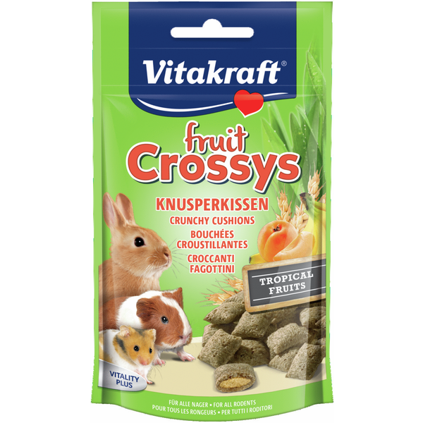 Afbeelding Vitakraft Knaagdier Fruitcrossy's - Konijnensnack - 50 g door Petsplace.nl