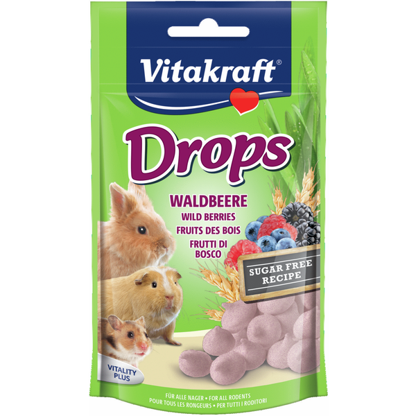 Afbeelding Vitakraft Knaagdier Drops - Konijnensnack - Bosvruchten door Petsplace.nl