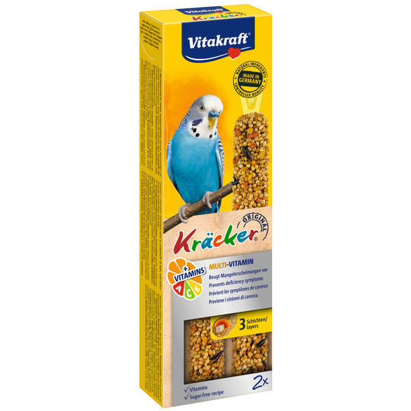 Afbeelding Vitakraft Parkiet Kräcker 2 stuks - Vogelsnack - Multi Vitamine door Petsplace.nl