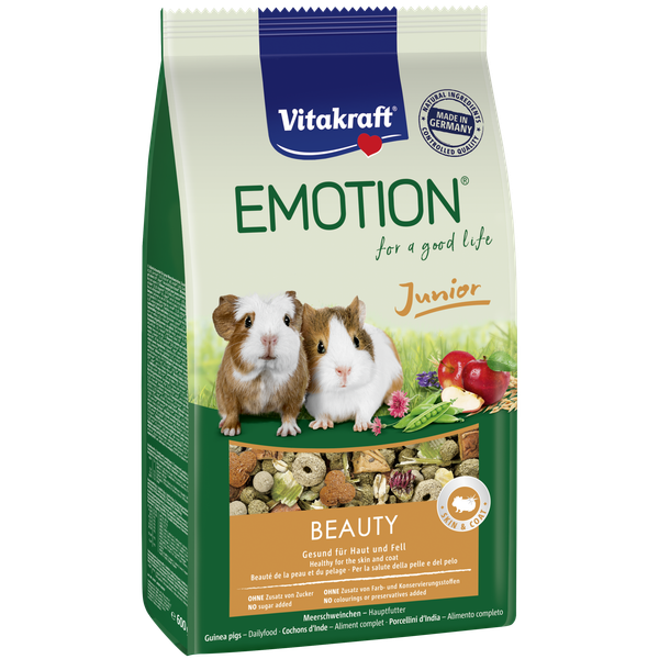 Afbeelding Vitakraft Emotion Beauty Selection Junior Cavia - Caviavoer - 600 g door Petsplace.nl