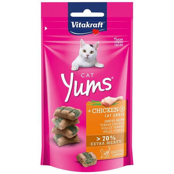 Afbeelding Vitakraft Cat Yums 40 g - Kattensnack - Kip&Kattenkruid door Petsplace.nl