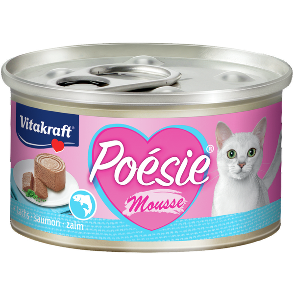 Afbeelding VI POESIE ZALM MOUSSE 85GR 00001 door Petsplace.nl