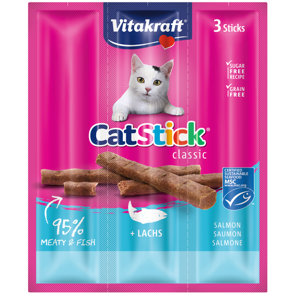 Afbeelding Vitakraft - Catstick mini - Zalm & forel door Petsplace.nl