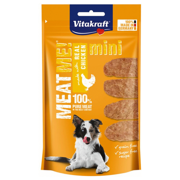 Afbeelding Vitakraft Meat Me! Mini 60 g - Hondensnacks - Kip door Petsplace.nl