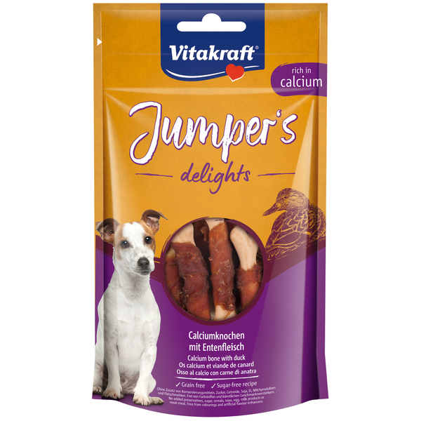 Afbeelding Vitakraft Jumpers Delights 80 g - Hondensnacks - Eend door Petsplace.nl