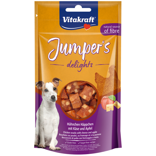 Afbeelding Vitakraft Jumpers Delights 80 g - Hondensnacks - Kip&Appel door Petsplace.nl