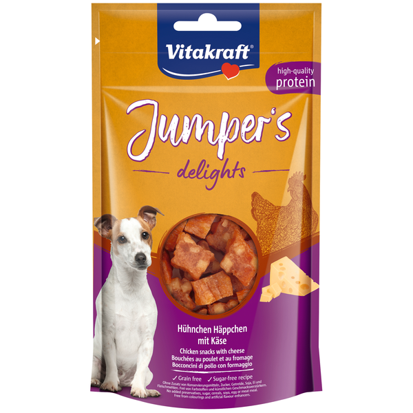 Afbeelding Vitakraft Jumpers Delights 80 g - Hondensnacks - Kip&Kaas door Petsplace.nl