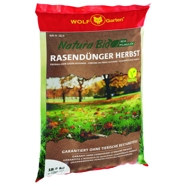 Wolf-Garten Natura Bio Gazonmest Herfst - Gazonmeststoffen - 18.9 kg