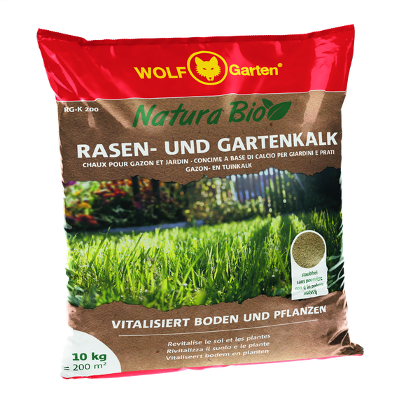 Wolf-Garten Natura Bio Gazon & Tuinkalk - Gazonmeststoffen - 10 kg