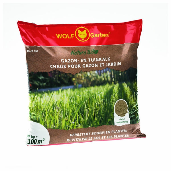 Wolf-Garten Natura Bio Gazon & Tuinkalk - Gazonmeststoffen - 5 kg
