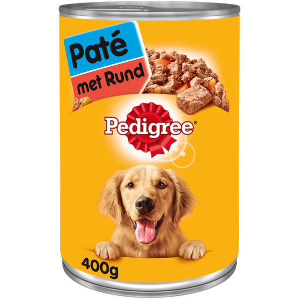 Afbeelding Pedigree Blik Adult Pate Rundvlees 12x400 Gr door Petsplace.nl