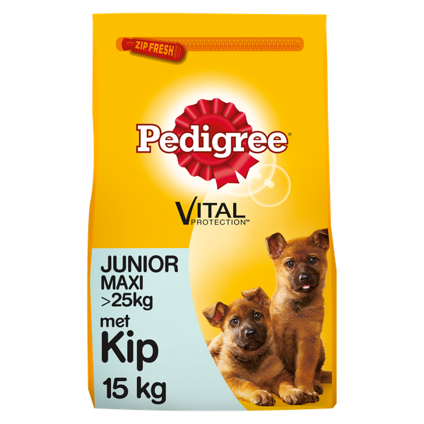 Afbeelding PED JUNIOR MAXI KIP&RIJST 15KG N 00001 door Petsplace.nl