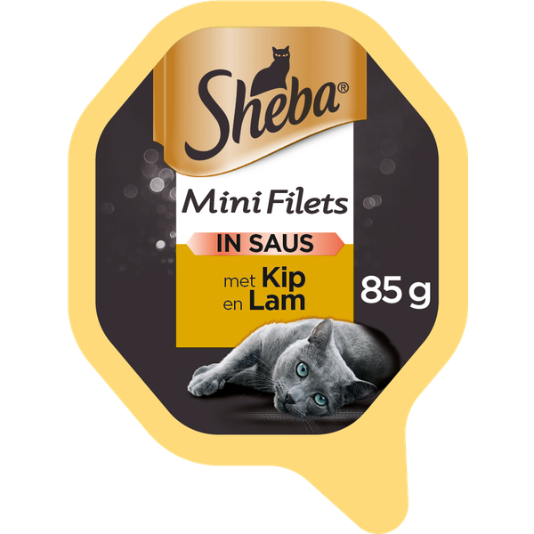 Sheba Selection Kip en Lam in Saus Per 22