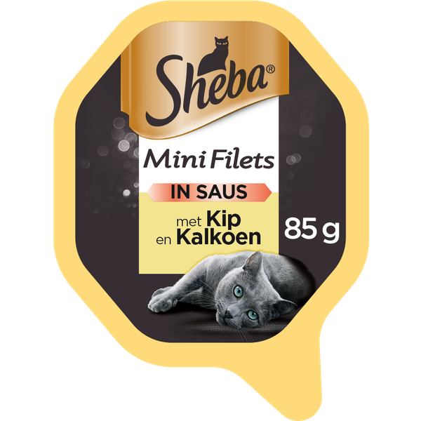 Sheba Selection Kip en Kalkoen in Saus Per 22
