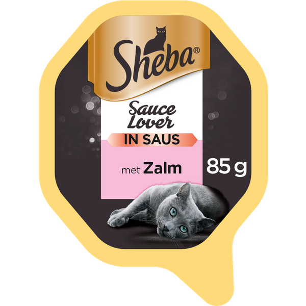 Afbeelding Sheba Sauce Lover met Zalm 85 gr Per 22 door Petsplace.nl